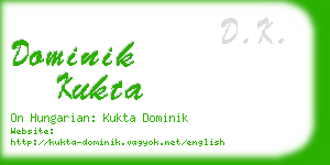 dominik kukta business card